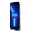 DKNY iPhone 15 Pro compatible with MagSafe DKHMP15LHRHSEK hátlap, tok MagSafe PC TPU Repeat Texture Pattern W/ Stripe, fekete