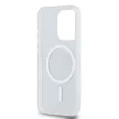 DKNY iPhone 15 Pro compatible with MagSafe DKHMP15LHRHSEK hátlap, tok MagSafe PC TPU Repeat Texture Pattern W/ Stripe, fekete
