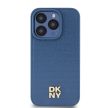 DKNY iPhone 15 Pro MagSafe DKHMP15LPSHRPSB hátlap, tok MagSafe Pu Repeat Pattern W/Stack Logo, kék