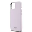 DKNY iPhone 15 Plus MagSafe DKHMP15MSMCHLP hátlap, tok MagSafe Silicone W/Horizontal Metal Logo, rózsaszín