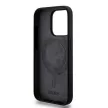 DKNY iPhone 15 Plus MagSafe DKHMP15MSNYACH hátlap, tok MagSafe Silicone W/White Arch Logo, fekete