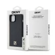 DKNY iPhone 15 compatible with MagSafe DKHMP15SPSHRPSK hátlap, tok MagSafe Pu Repeat Pattern W/Stack Logo, fekete