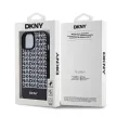 DKNY iPhone 15 PU Leather Repeat Pattern Bottom Stripe MagSafe DKHMP15SPSOSPK, hátlap, tok, fekete
