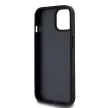 DKNY iPhone 15 PU Leather Repeat Pattern Bottom Stripe MagSafe DKHMP15SPSOSPK, hátlap, tok, fekete