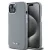 DKNY iPhone 15 Liquid Silicone Arch Logo MagSafe kompatibilis DKHMP15SSMCHLG szilikon hátlap, tok, szürke