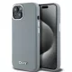 DKNY iPhone 15 Liquid Silicone Arch Logo MagSafe kompatibilis DKHMP15SSMCHLG szilikon hátlap, tok, szürke