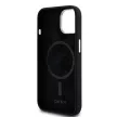 DKNY iPhone 15 compatible with MagSafe DKHMP15SSMCHLK hátlap, tok MagSafe Silicone W/Horizontal Metal Logo, fekete