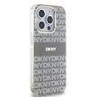 DKNY iPhone 15 Pro Max compatible with MagSafe DKHMP15XHRHSEE hátlap, tok MagSafe PC TPU Repeat Texture Pattern W/ Stripe, bézs