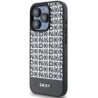 DKNY DKHMP15XPSOSPK iPhone 15 Pro Max 6.7" hátlap, tok Leather Printed Pattern Metal Logo MagSafe, fekete