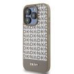 DKNY DKHMP15XPSOSPW iPhone 15 Pro Max 6.7" hátlap, tok Leather Printed Pattern Metal Logo MagSafe, barna