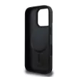 DKNY iPhone 16 Pro PU Leather Stack Logo MagSafe kompatibilis (DKHMP16LPSMCSLK) hátlap, tok, fekete