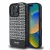 DKNY iPhone 16 Pro PU Leather Repeat Pattern Bottom Stripe MagSafe kompatibilis DKHMP16LPSOSPK hátlap, tok, fekete