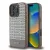 DKNY iPhone 16 Pro PU Leather Repeat Pattern Bottom Stripe MagSafe kompatibilis DKHMP16LPSOSPW hátlap, tok, barna