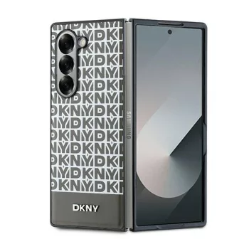   DKNY Repeat Pattern Bottom Stripe Samsung Galaxy Z Fold 6 hátlap, tok, barna