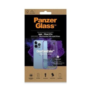  PanzerGlass ClearCase iPhone 13 Pro 6.1" antibakteriális katonai mifemalesítésű tok, szőlő 0337