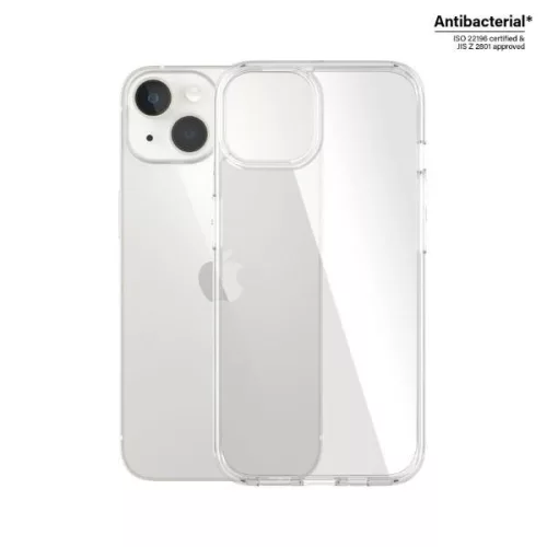 PanzerGlass hátlap, tok HardCase iPhone 14/15/13 6,1" antibakteriális katonai minősítésű, átlátszó
