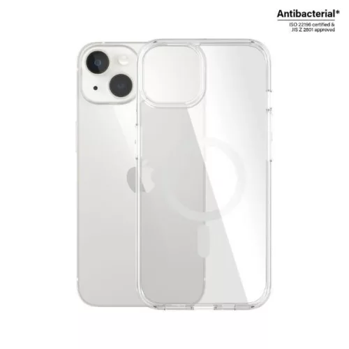 PanzerGlass HardCase iPhone 14/15/13 6,1" MagSafe antibakteriális katonai minőségű átlátszó 0409