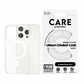   CARE by PanzerGlass Urban Combat tok iPhone 15 Pro 6,1" MagSafe, fehér 1418