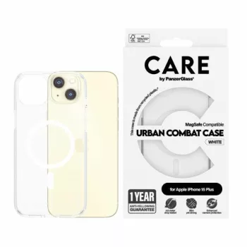   CARE by PanzerGlass Urban Combat tok iPhone 15 Plus 6,7" MagSafe, fehér 1419