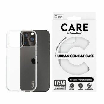   CARE by PanzerGlass Urban Combat tok iPhone 15 Pro Max 6.7", átlátszó 1424