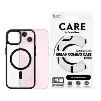   CARE by PanzerGlass Urban Combat tok iPhone 15 6,1" MagSafe, fekete 1425