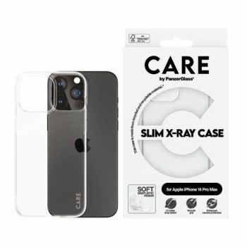   CARE by PanzerGlass Slim X-Ray tok iPhone 15 Pro Max 6.7", átlátszó 1436