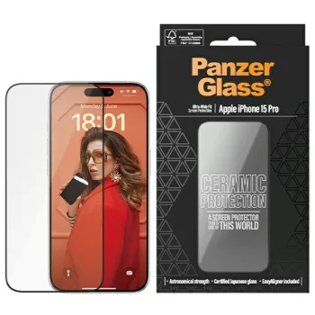   PanzerGlass kijelzővédő flexibilis kerámiafólia Protection iPhone 15 Pro 6.1"
