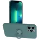 Beline Silicone Case, hátlap, tok gyűrűvel iPhone 12 Pro Max, zöld