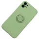 Beline Silicone Case, hátlap, tok gyűrűvel iPhone 12 Pro Max, zöld