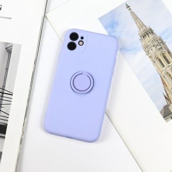   Beline Silicone Case, hátlap, tok gyűrűvel iPhone 12 mini, kék