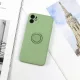Beline Silicone Case, hátlap, tok gyűrűvel iPhone 12 mini, zöld