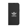 Adidas OR Booklet tok BASIC iPhone 12 Pro Max 6,7", fekete, fehér