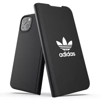   Adidas OR Booklet tok BASIC iPhone 13 6,1", fekete, fehér