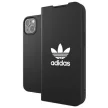 Adidas OR Booklet tok BASIC iPhone 13 6,1", fekete, fehér