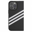 Adidas OR Booklet Case tok PU iPhone 13 Pro/13 6,1", fekete, fehér