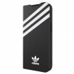 Adidas OR Booklet Case tok PU iPhone 13 Pro/13 6,1", fekete, fehér