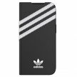 Adidas OR Booklet Case tok PU iPhone 13 Pro/13 6,1", fekete, fehér