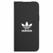 Adidas OR Booklet tok BASIC iPhone 13 Pro Max 6,7", fekete, fehér