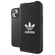 Adidas OR Booklet Case tok BASIC iPhone 14 6.1", fekete, fehér