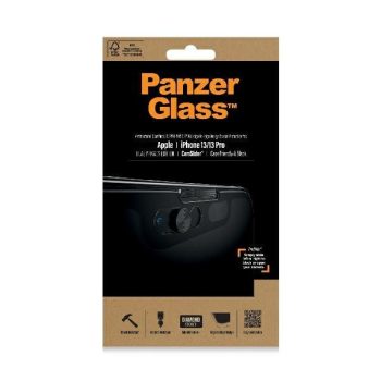   PanzerGlass kijelzővédő üvegfólia E2E iPhone 13 /13 Pro 6,1" tokbarát CamSlider betekintésgátló antibakteriális 5D teljes kijelzős