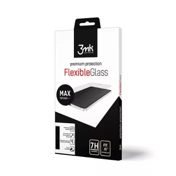   3MK FlexibleGlass Max iPhone 11 Pro Max 6.5", fekete, hibrid üvegfólia, átlátszó,
