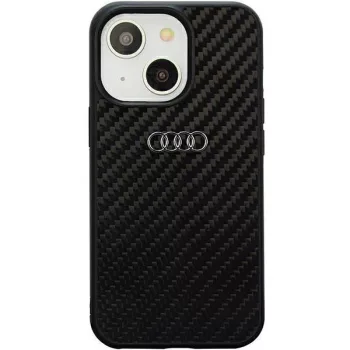   Audi Carbon Fiber AU-TPUPCIP14-R8/D2-BK iPhone 14 6.1", hátlap, tok, fekete