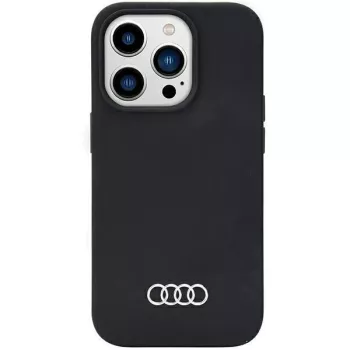   Audi Silicone Case AU-LSRIP14PM-Q3/D1-BK iPhone 14 Pro Max 6.7", hátlap, tok, fekete