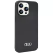 Audi Silicone Case AU-LSRIP14PM-Q3/D1-BK iPhone 14 Pro Max 6.7", hátlap, tok, fekete