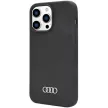 Audi Silicone Case AU-LSRIP14PM-Q3/D1-BK iPhone 14 Pro Max 6.7", hátlap, tok, fekete