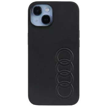   Audi Szintetikus bőr AU-TPUPCIP14-TT/D1-BKiPhone 14 6.1", hátlap, tok, fekete