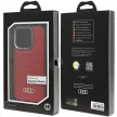 Audi Szintetikus bőr MagSafe iPhone 15 Pro 6.1" hátlap, tok, piros