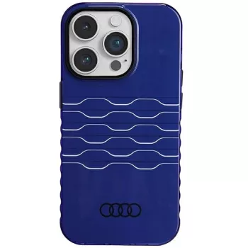   Audi IML MagSafe tok iPhone 14 Pro 6.1" hátlap, tok, sötétkék