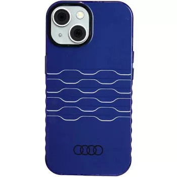   Audi IML MagSafe tok iPhone 15 6.1" hátlap, tok, sötétkék