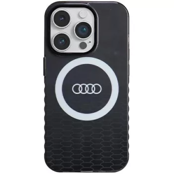   Audi IML Big Logo MagSafe tok iPhone 14 Pro 6.1", hátlap, tok, fekete